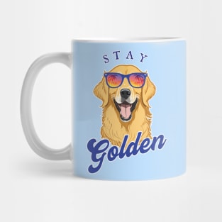 Stay Golden - Summer Golden Retriever in Shades Mug